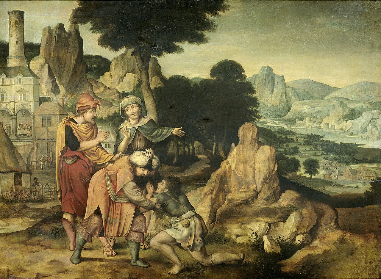 The parable of the prodical son by Cornelis Massijs