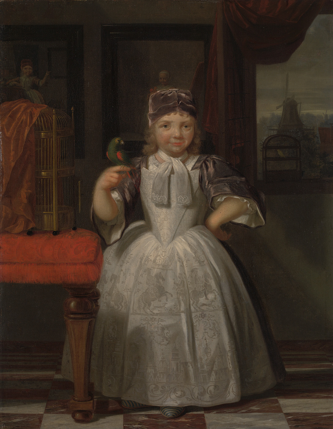 Portrait of an unknown boy by Cornelis Pronk