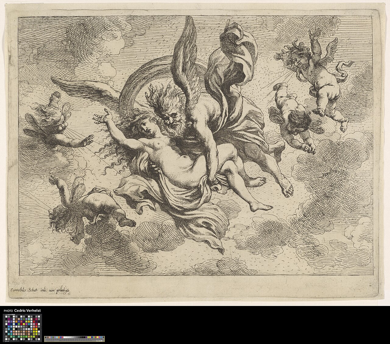 Boreas abducting Oreithyia by Cornelis Schut