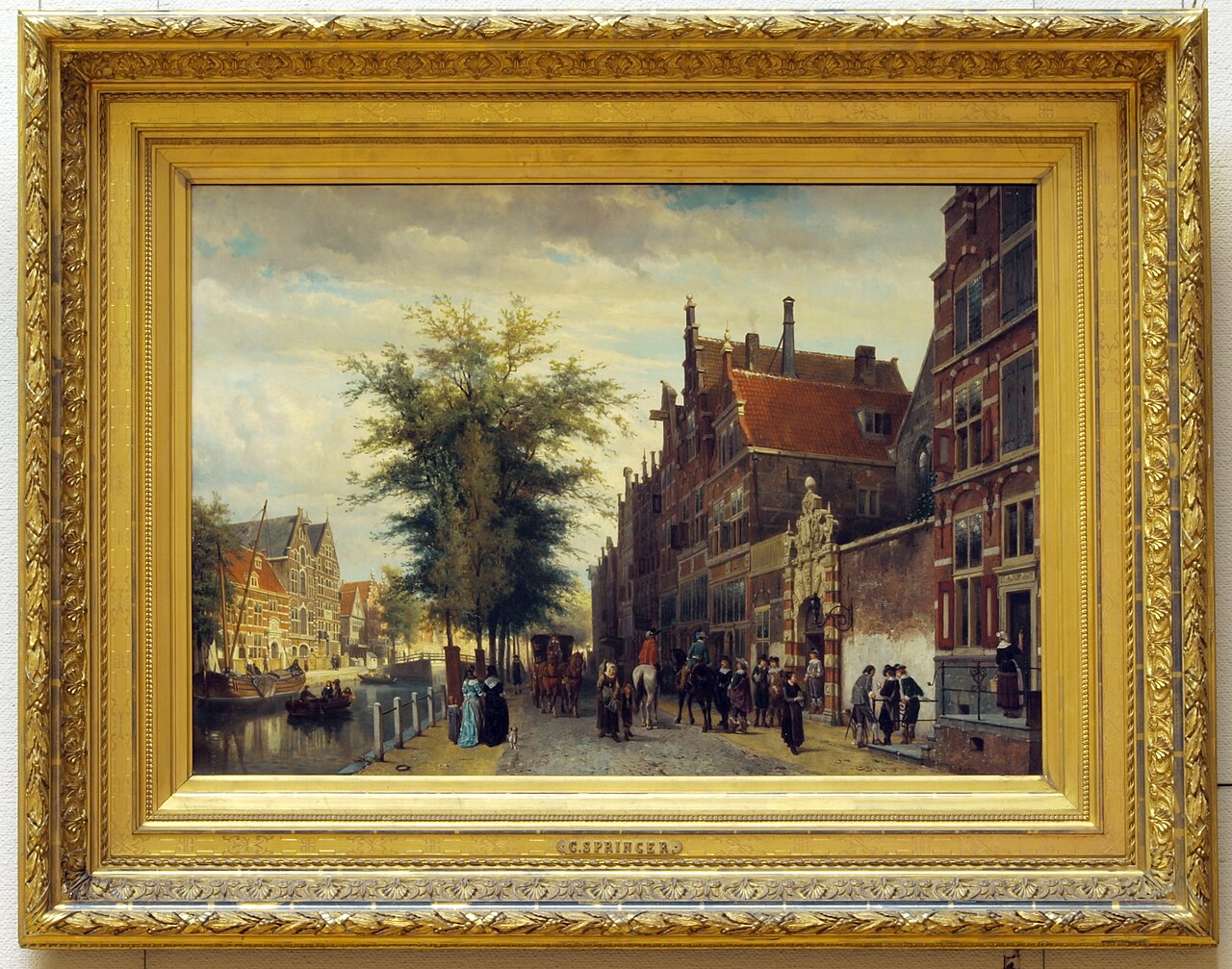 View of Amsterdam, 1879 by Cornelis Springer