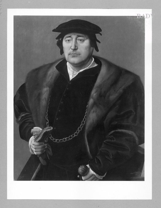 Portrait of a Man with Gloves by Cornelis van Cleve