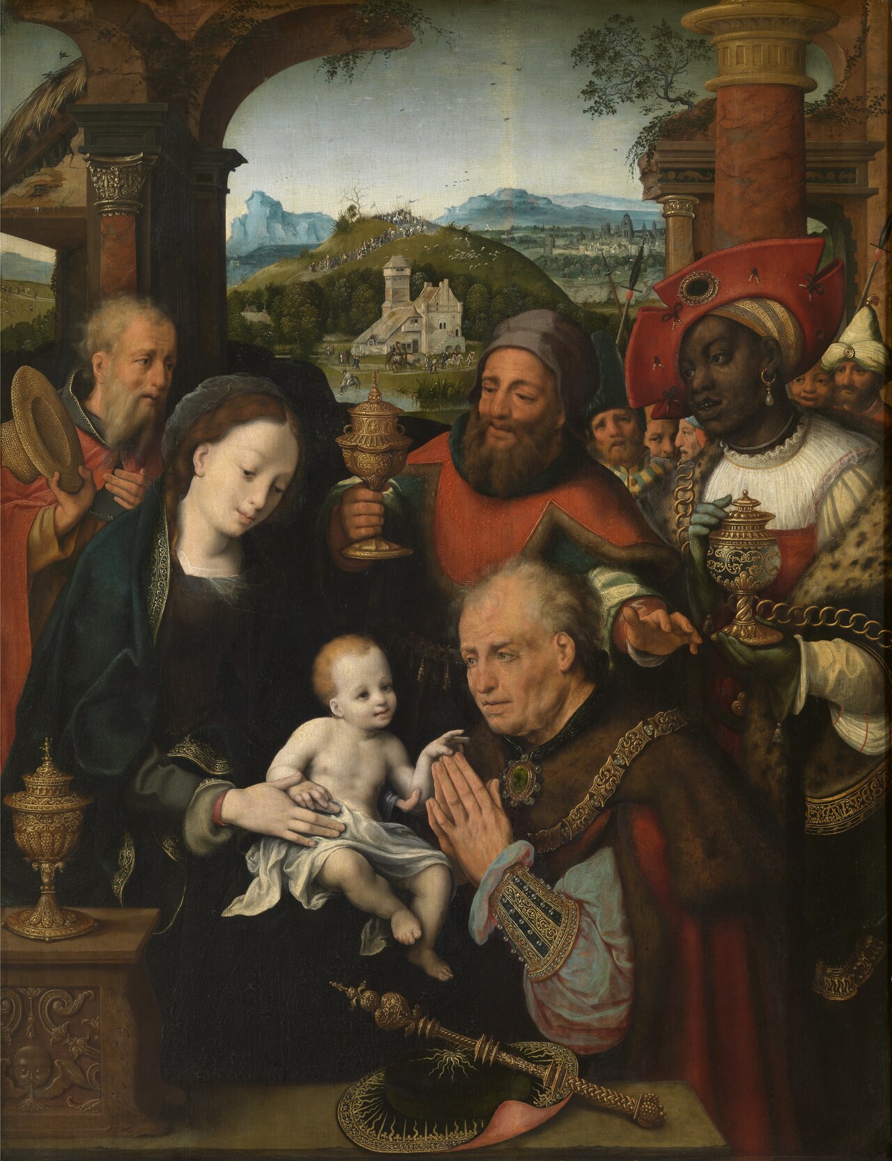 The Adoration of the Magi by Cornelis van Cleve