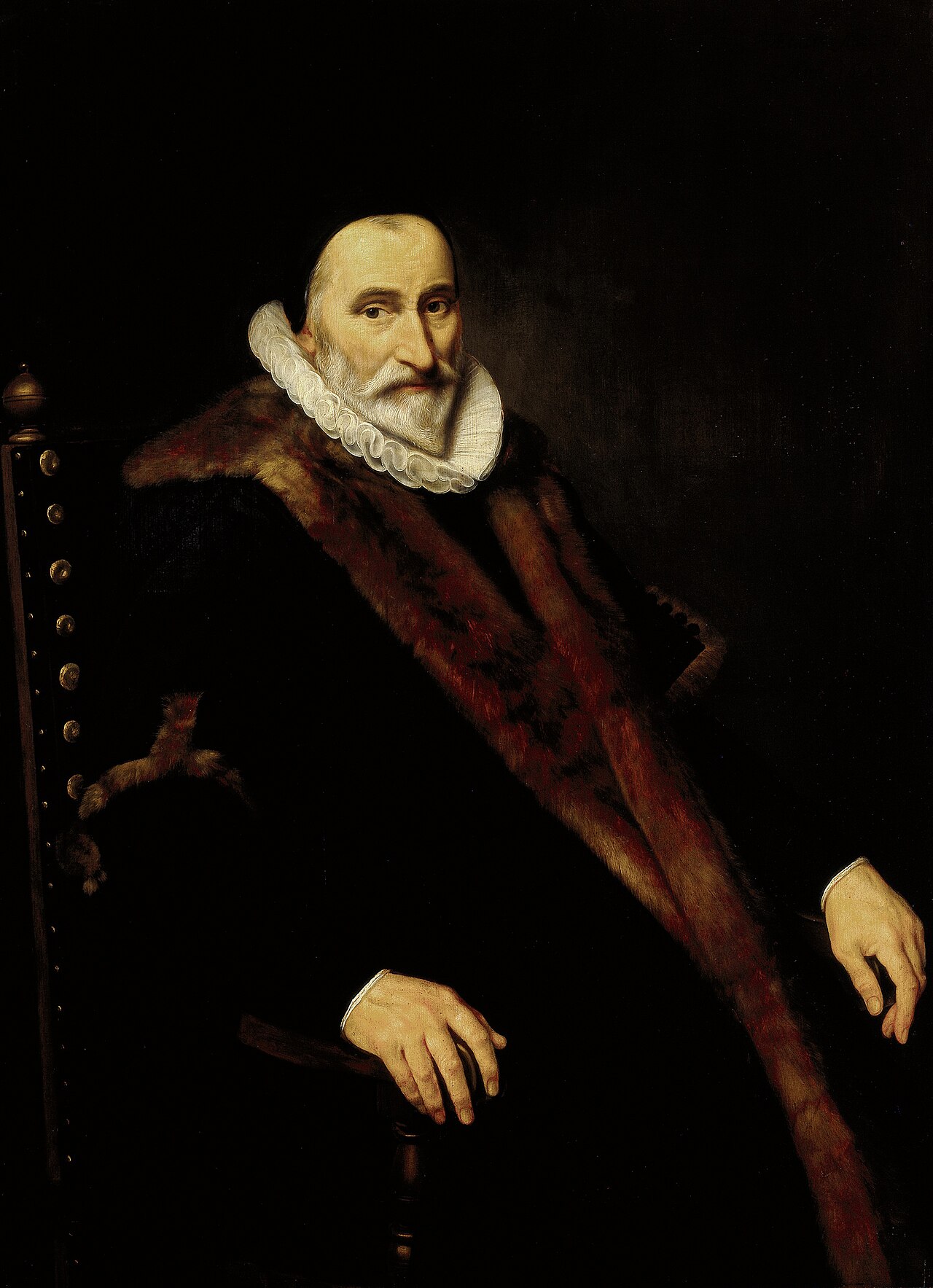 Portrait of Cornelis Pietersz Hooft (1547-1626) by Cornelis van der Voort