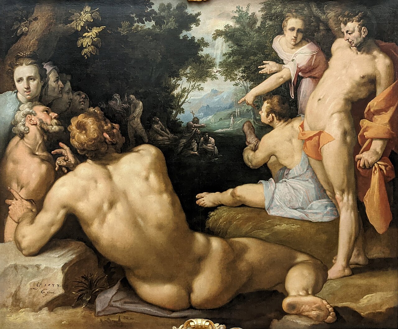 The Baptism of Christ by Cornelis van Haarlem