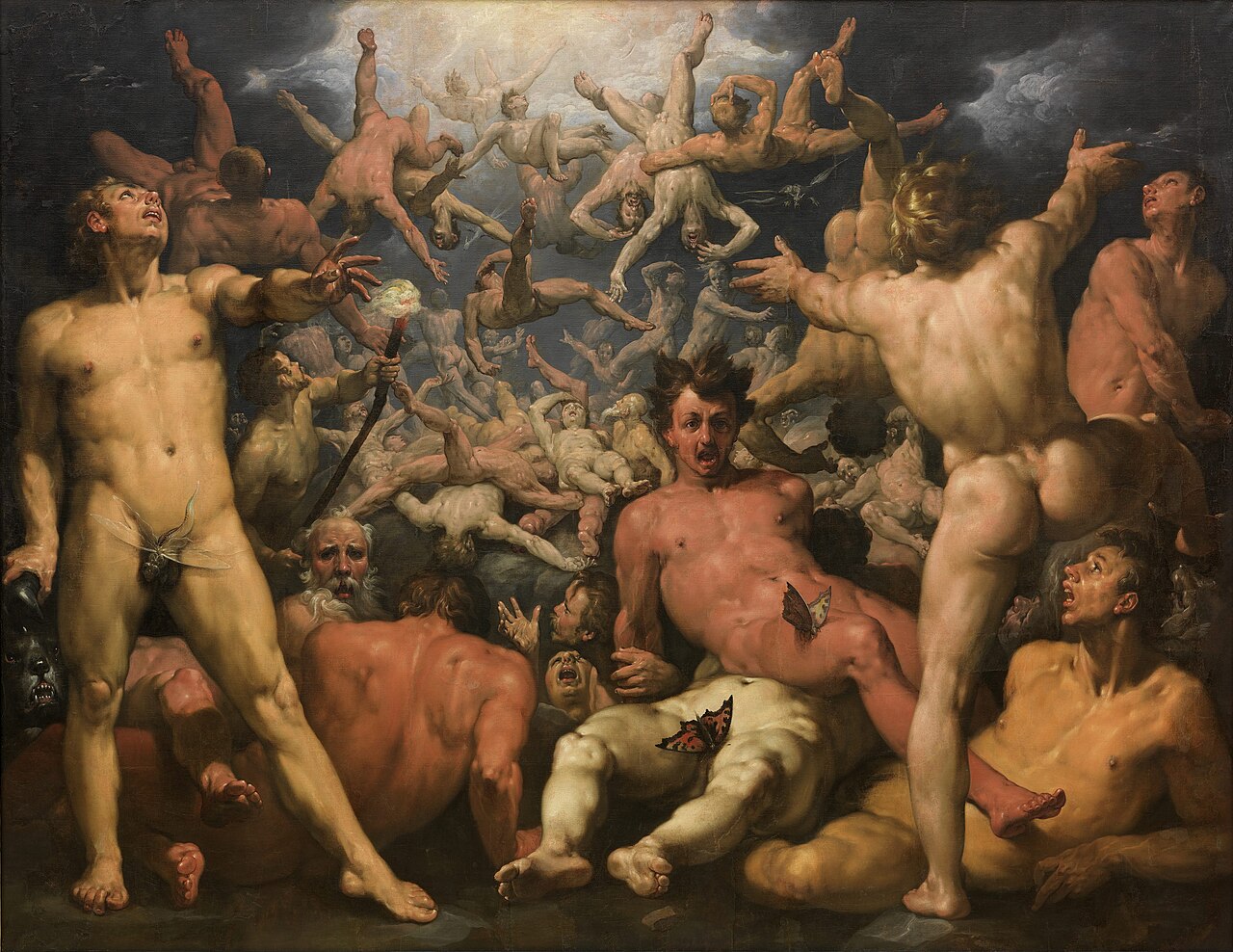 The Fall of the Titans by Cornelis van Haarlem