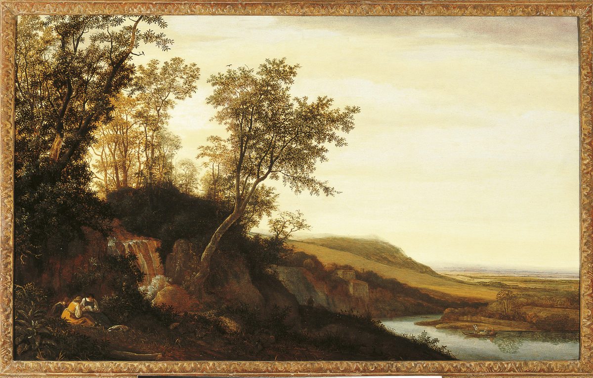 Idyllic landscape by Cornelis Vroom