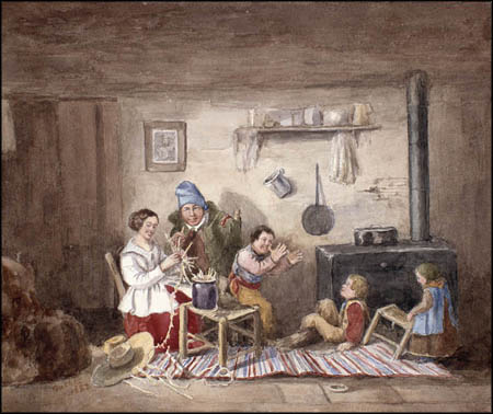 Habitants by Cornelius Krieghoff