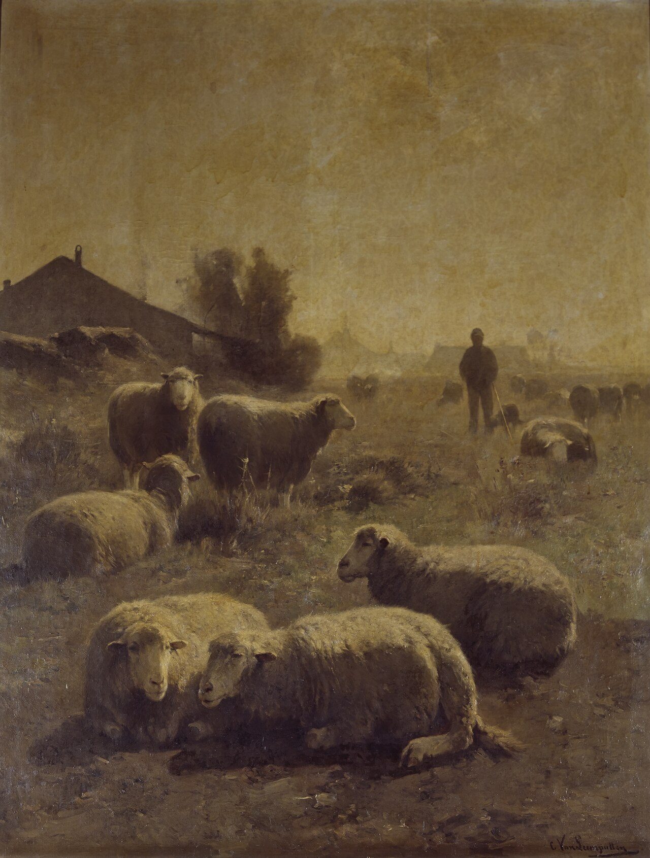 The Flock by Cornelius Van Leemputten