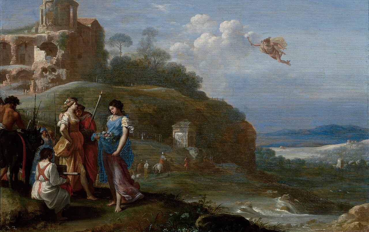Mercury and Herse by Cornelius van Poelenburgh