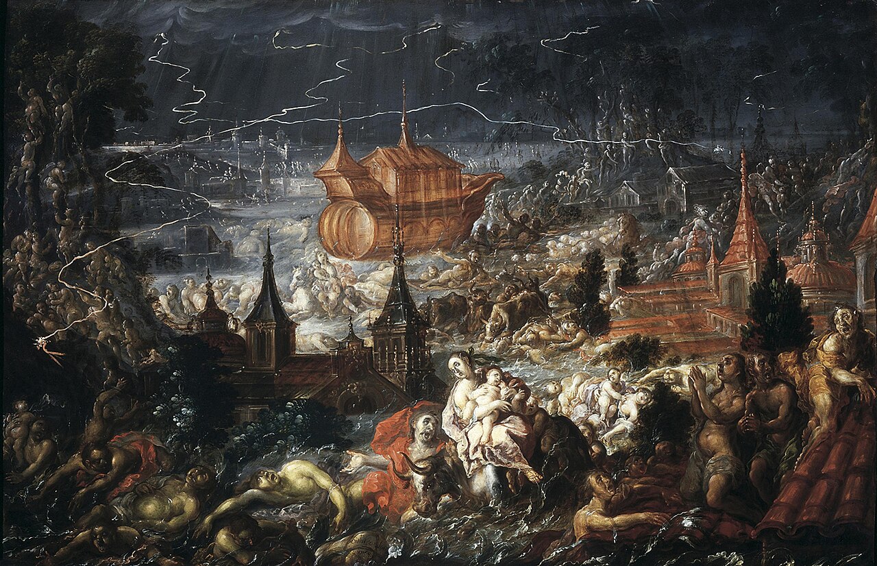 The Deluge by Cristóbal de Villalpando