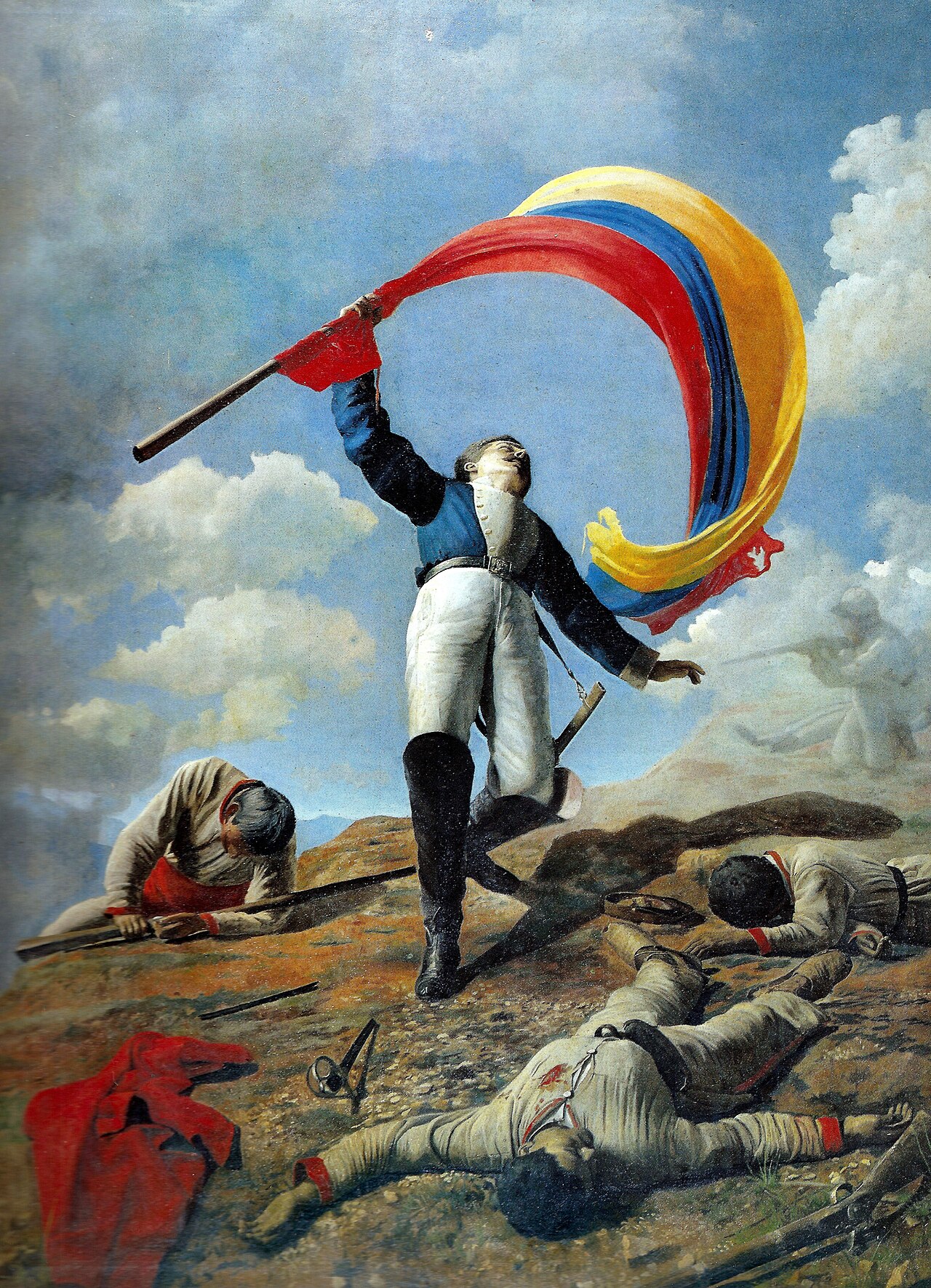 The Death of Girardot in Barbula by Cristóbal Rojas