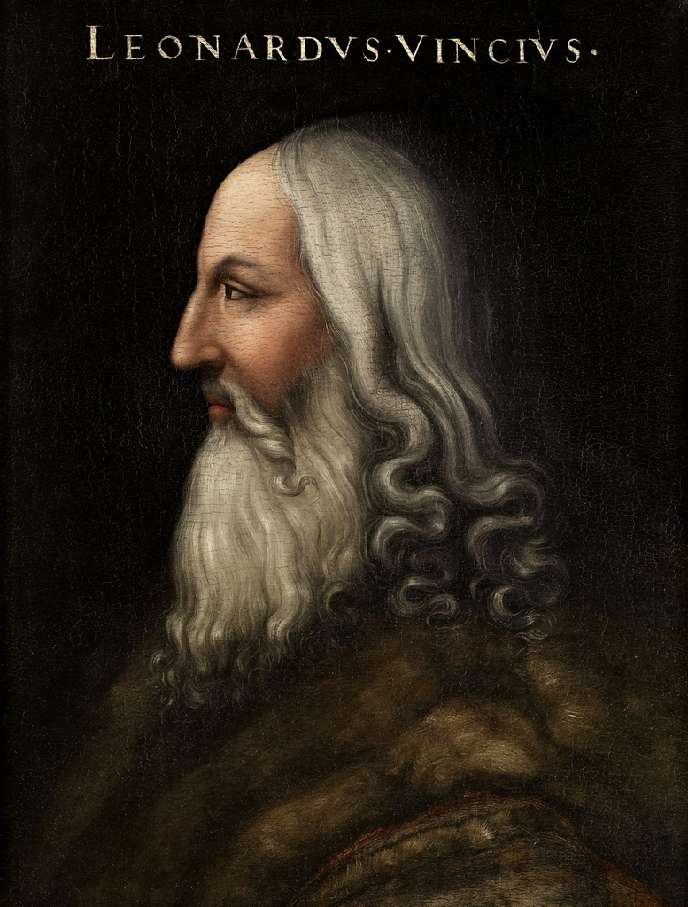 Portrait of Leonardo da Vinci by Cristofano dell'Altissimo
