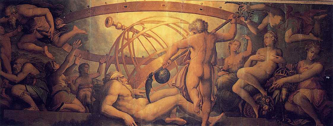 The Mutilation of Uranus by Saturn by Cristoforo Gherardi