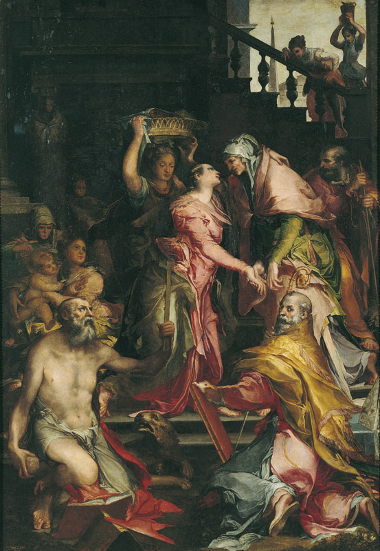 Visitation of Mary to Saint Elizabeth by Cristoforo Gherardi