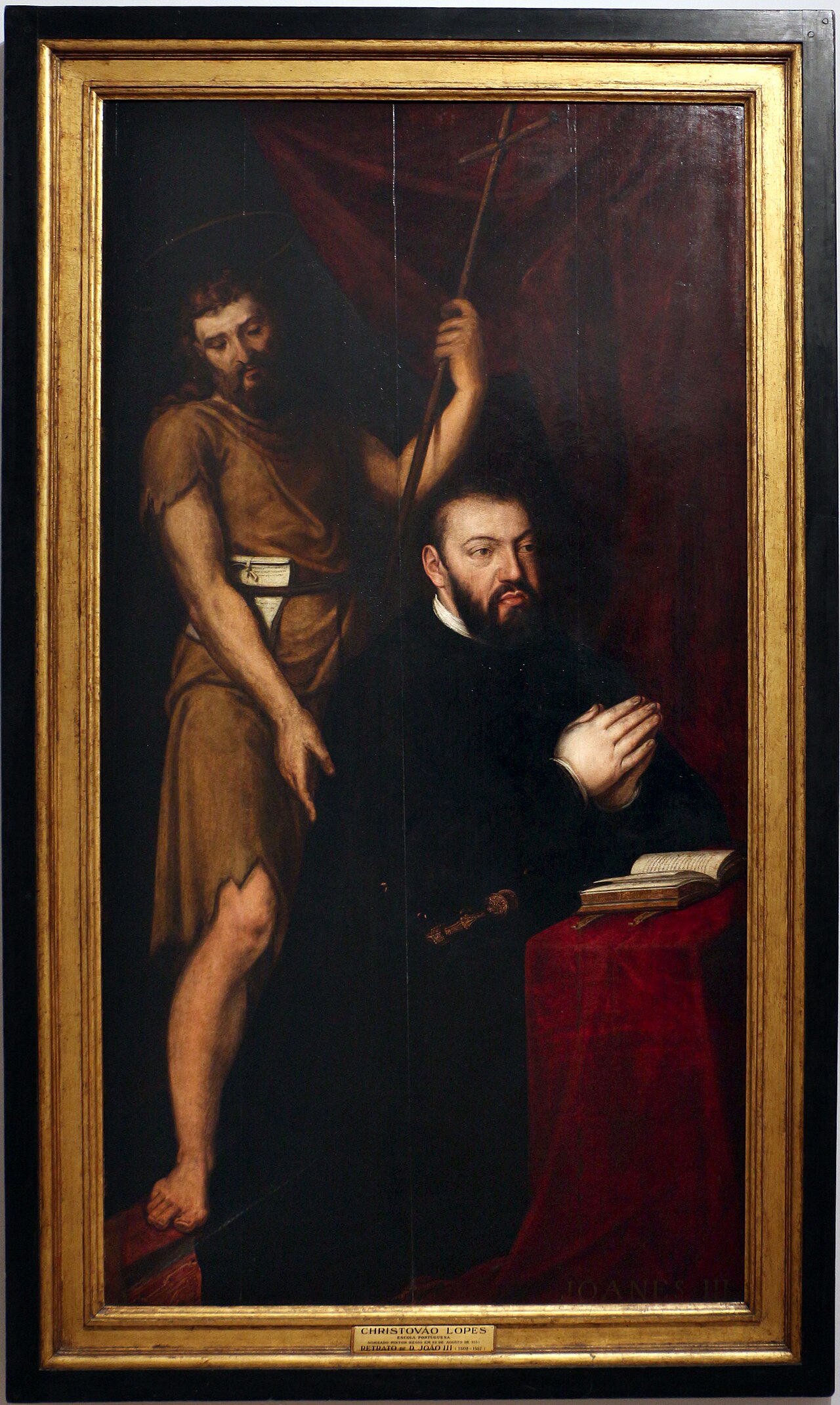 John III of Portugal and John the Baptist by Cristóvão Lopes