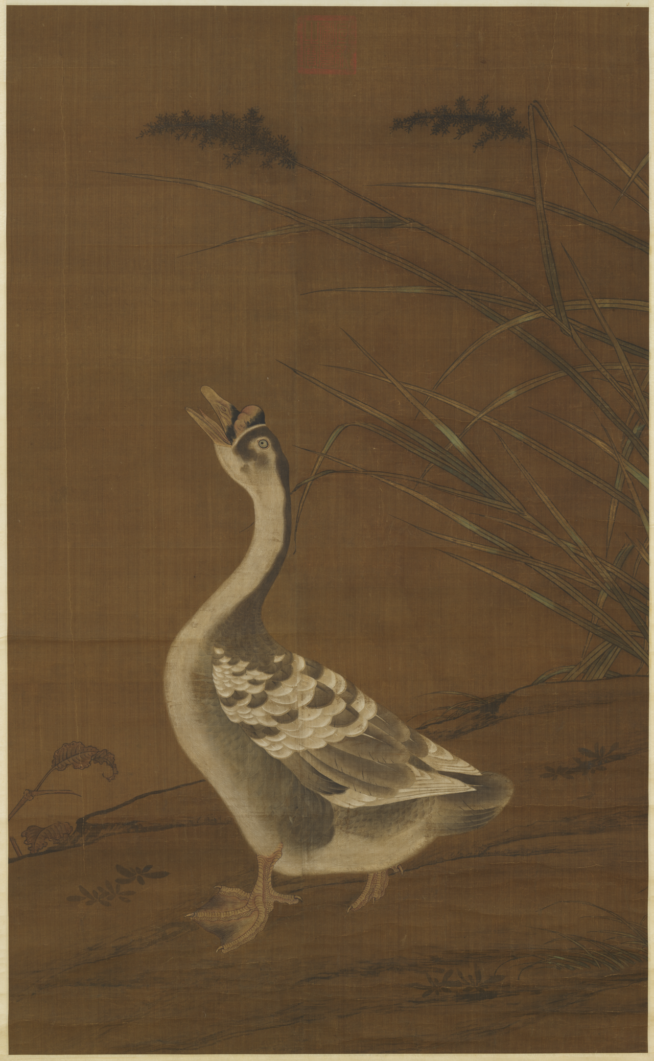 Reeds and Goose by Cui Bai