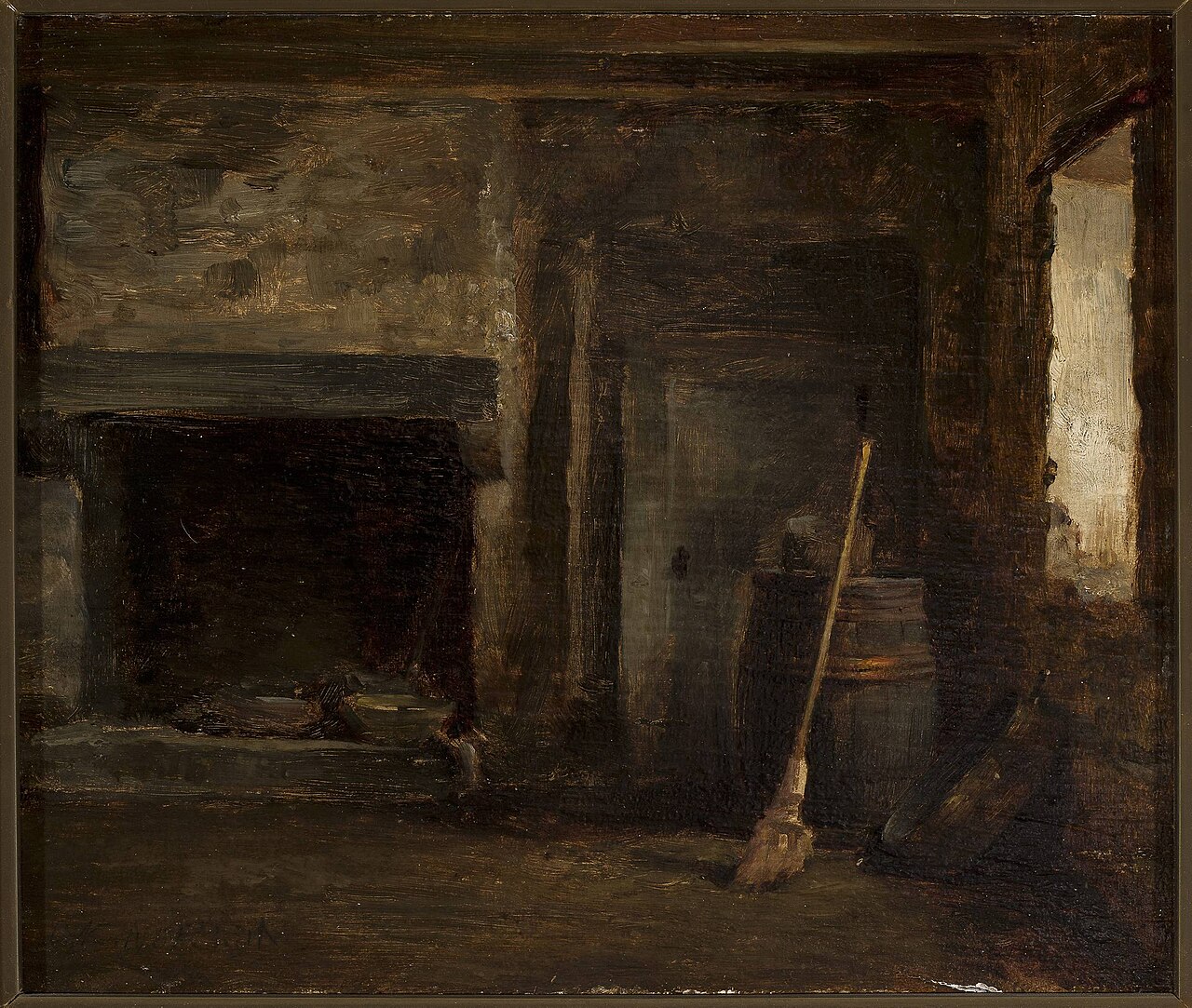 Interior with a barrel. by Cyprian Norwid
