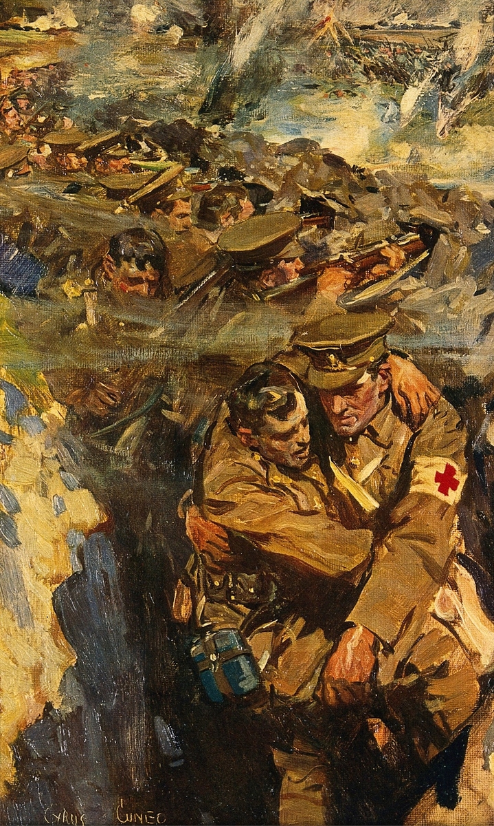 First World War: The Red Cross in the Trenches by Cyrus Cuneo