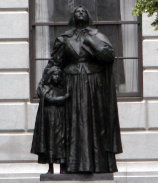 Statue of Anne Hutchinson by Cyrus Edwin Dallin