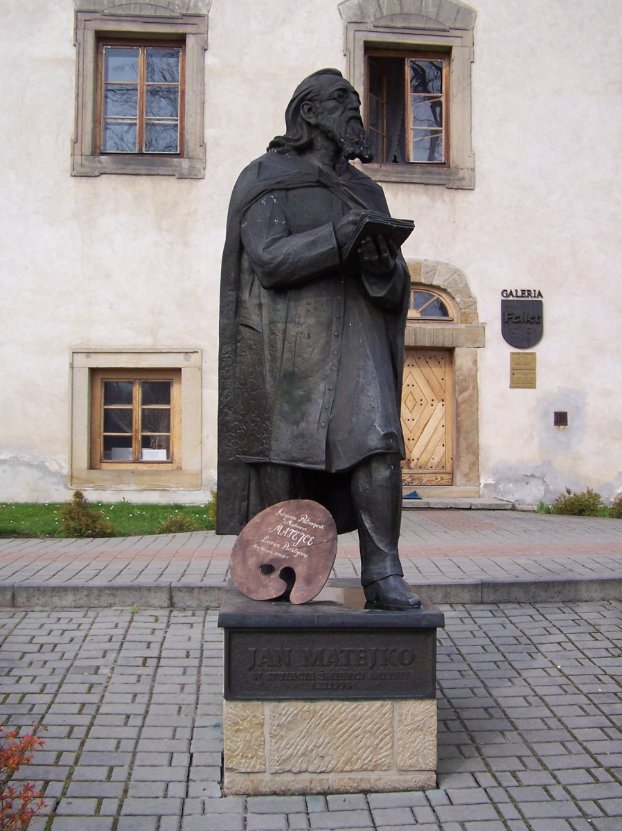 Jan Matejko Monument in Nowy Wiśnicz by Czesław Dźwigaj