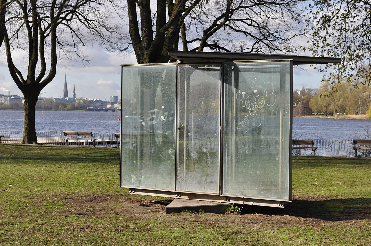 Double Triangular Pavilion by Dan Graham