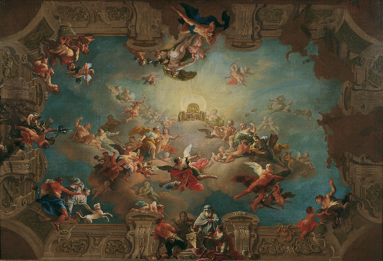 Diana's Admission to Olympus by Daniel Gran