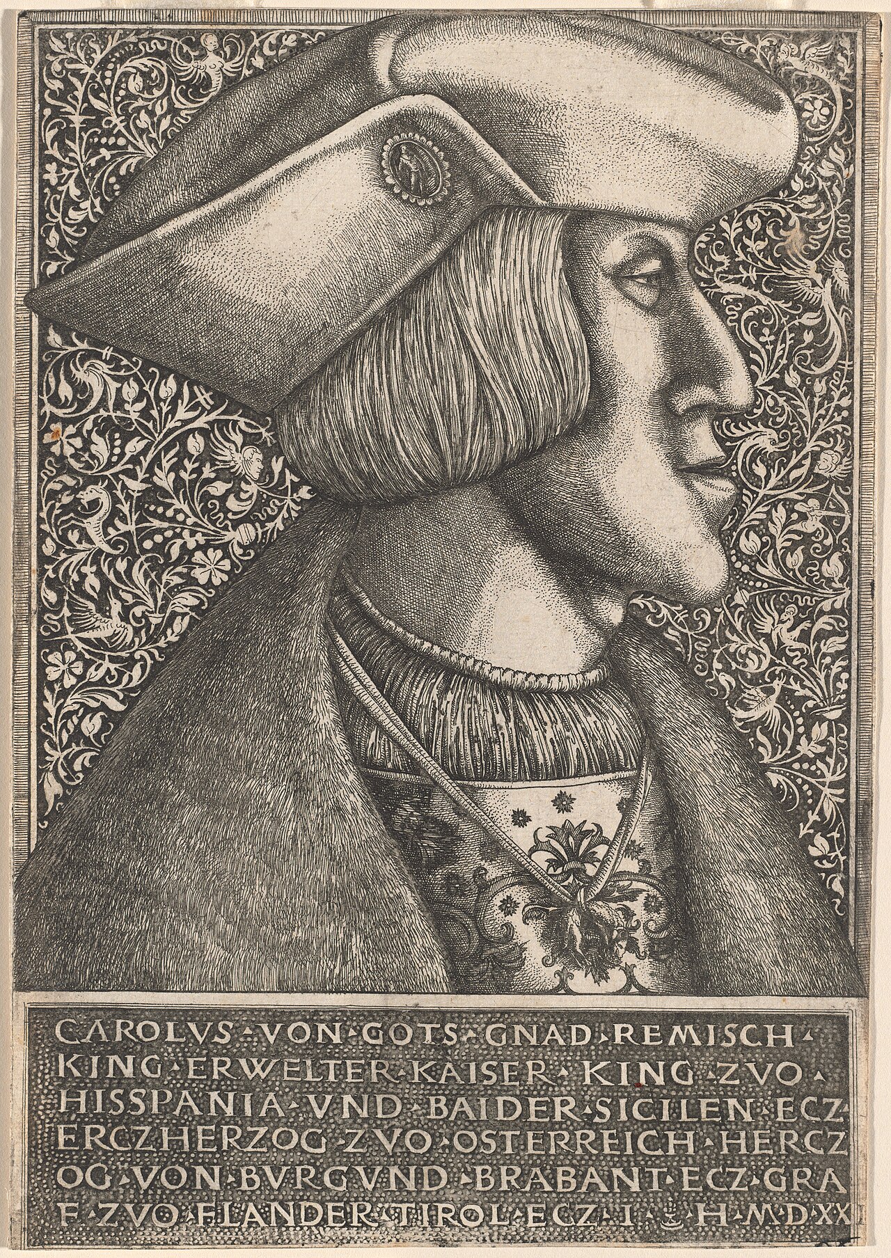 Emperor Charles V by Daniel Hopfer