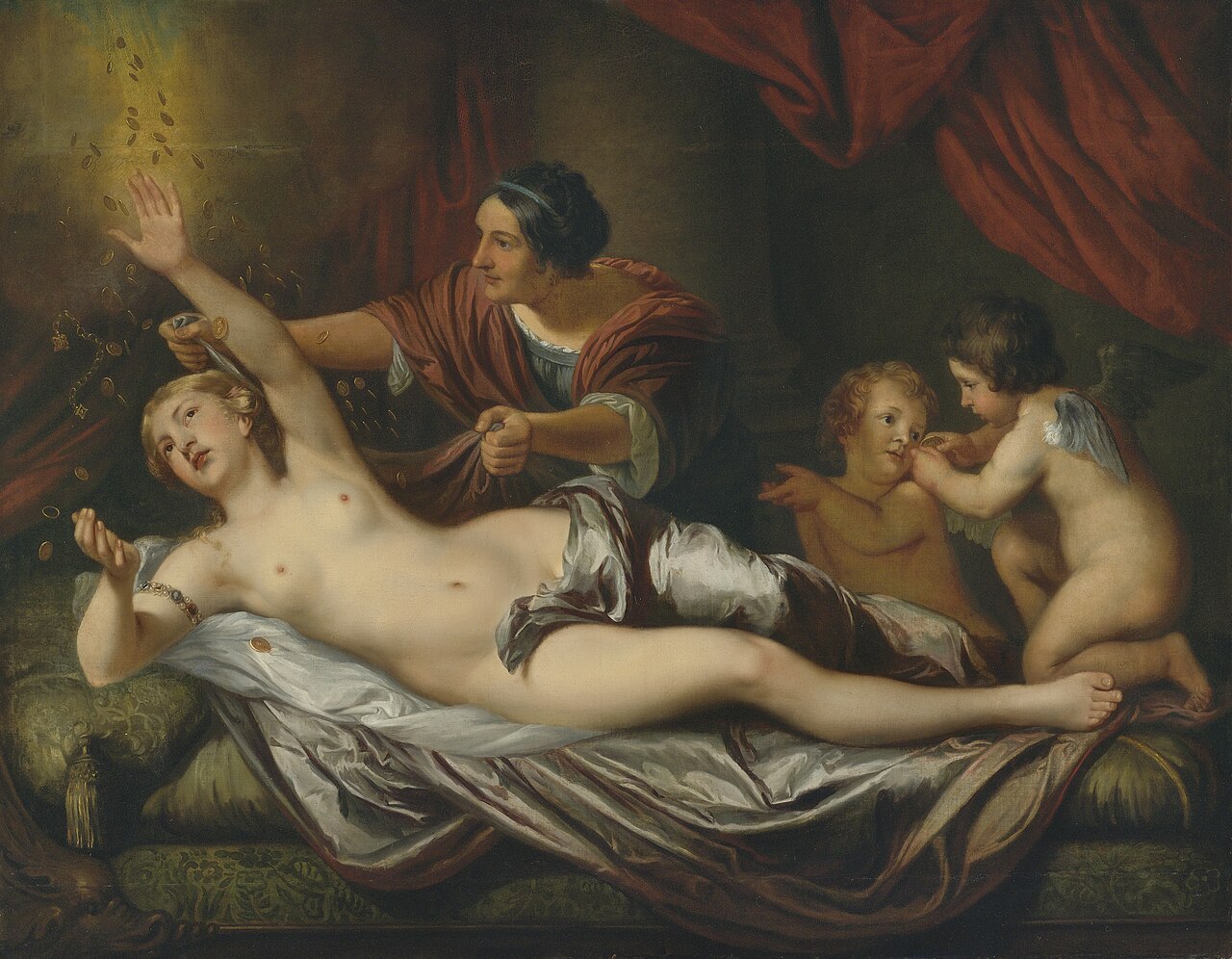 Danaë and the shower of gold by Daniel Mijtens the Younger