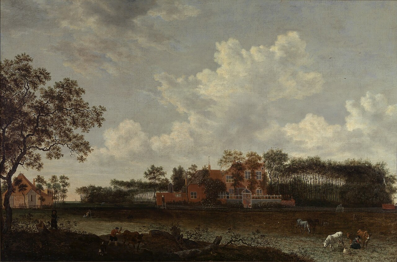 Landscape with a manor house (Huis Pasgeld?) by Daniel Vosmaer