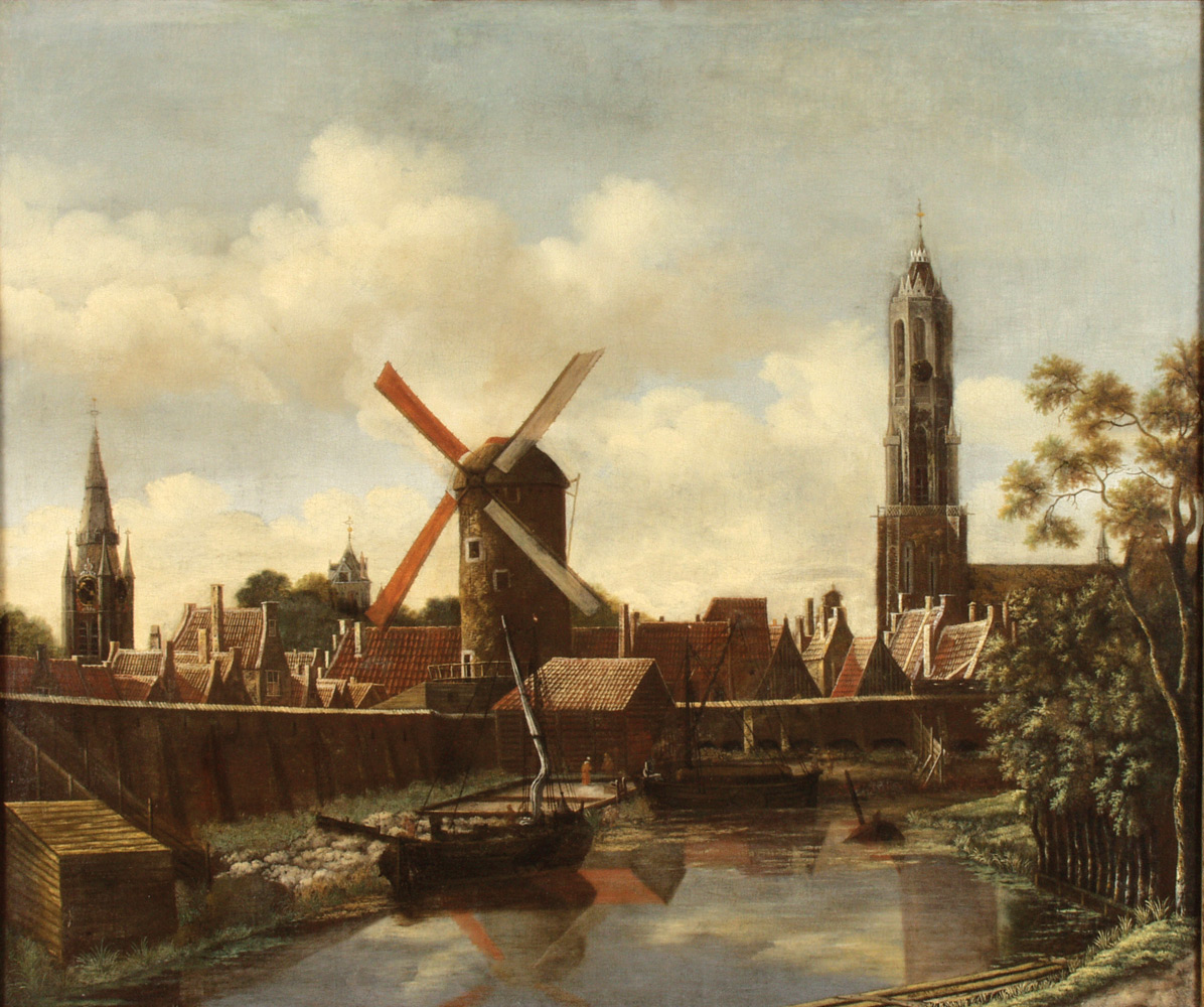 The Harbour of Delft by Daniel Vosmaer