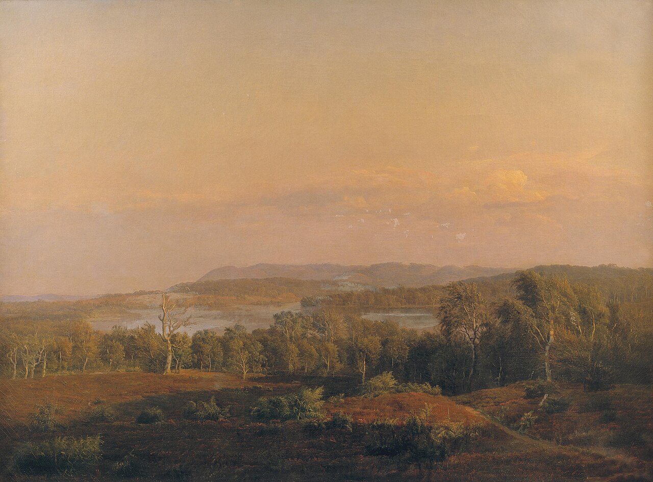 A View towards Himmelbjerget, Jutland. Evening by Dankvart Dreyer
