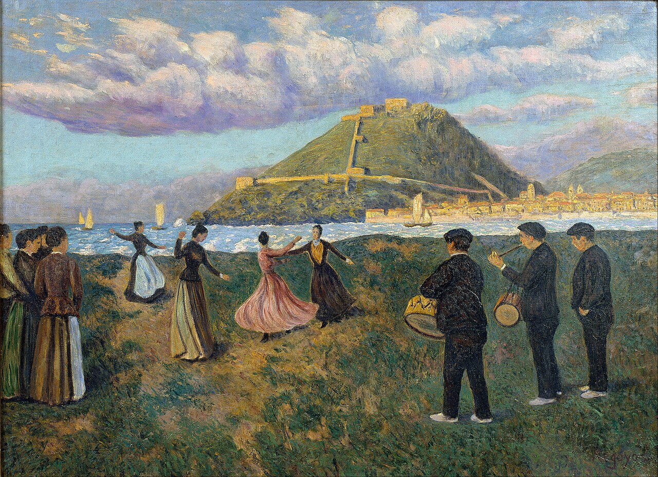 Basque Celebration (dance at El Antiguo, San Sebastián) by Darío de Regoyos