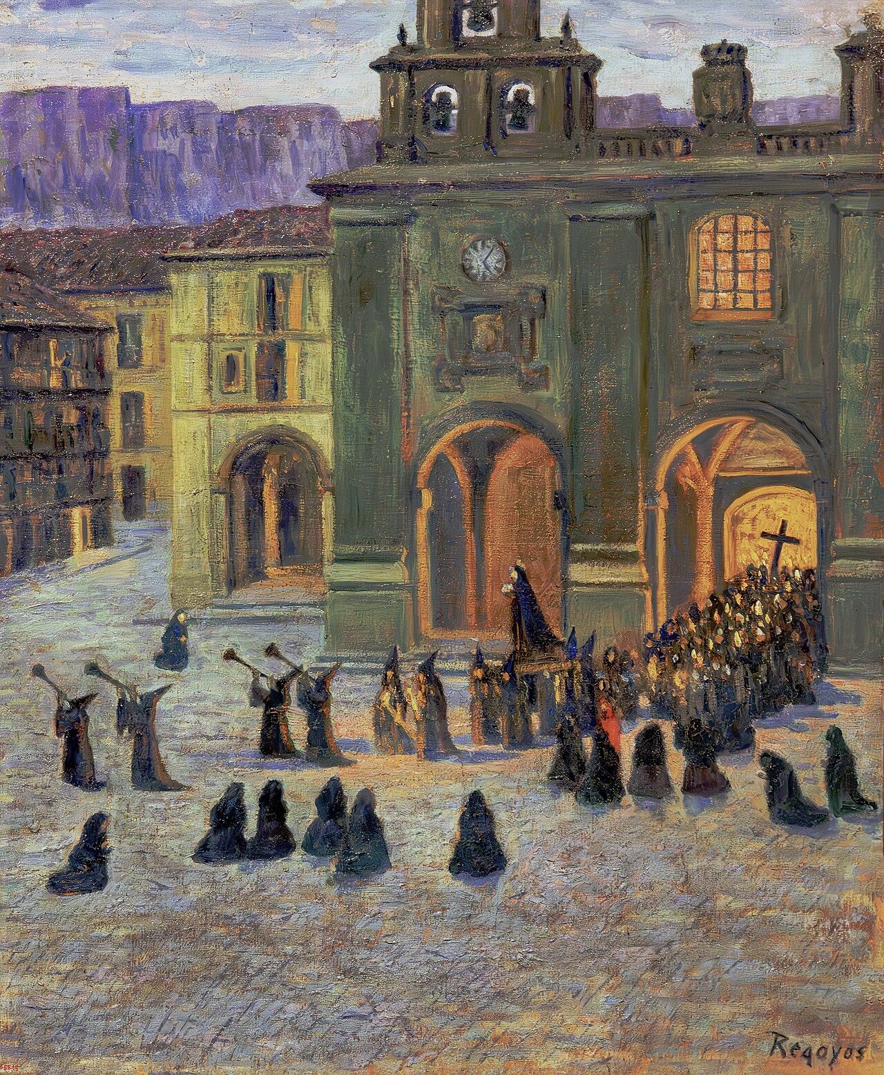 Good Friday Early Morning in Orduña by Darío de Regoyos