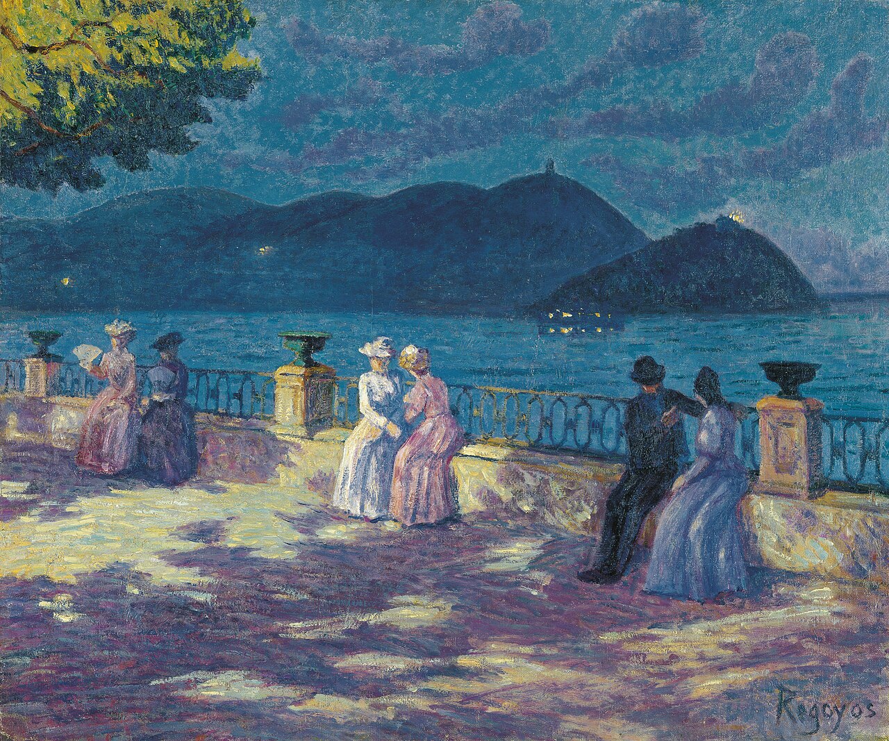The Concha, Night-time by Darío de Regoyos