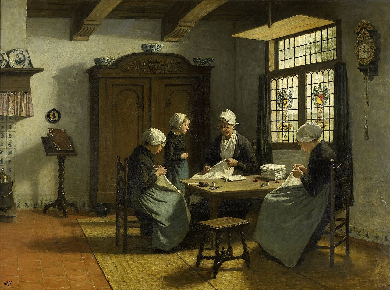 In the Orphanage at Katwijk-Binnen by David Adolph Constanz Artz