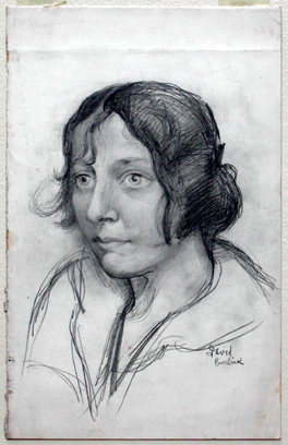 Portrait Study (The Artist's Wife) by David Burliuk