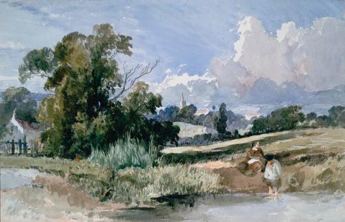 David Cox - Landscape in North Wales by David Cox