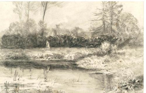 David Cox - Near Altrincham, Cheshire by David Cox