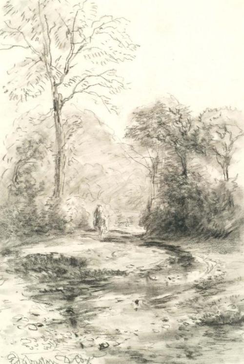 David Cox - Watery Lane, Edgbaston by David Cox