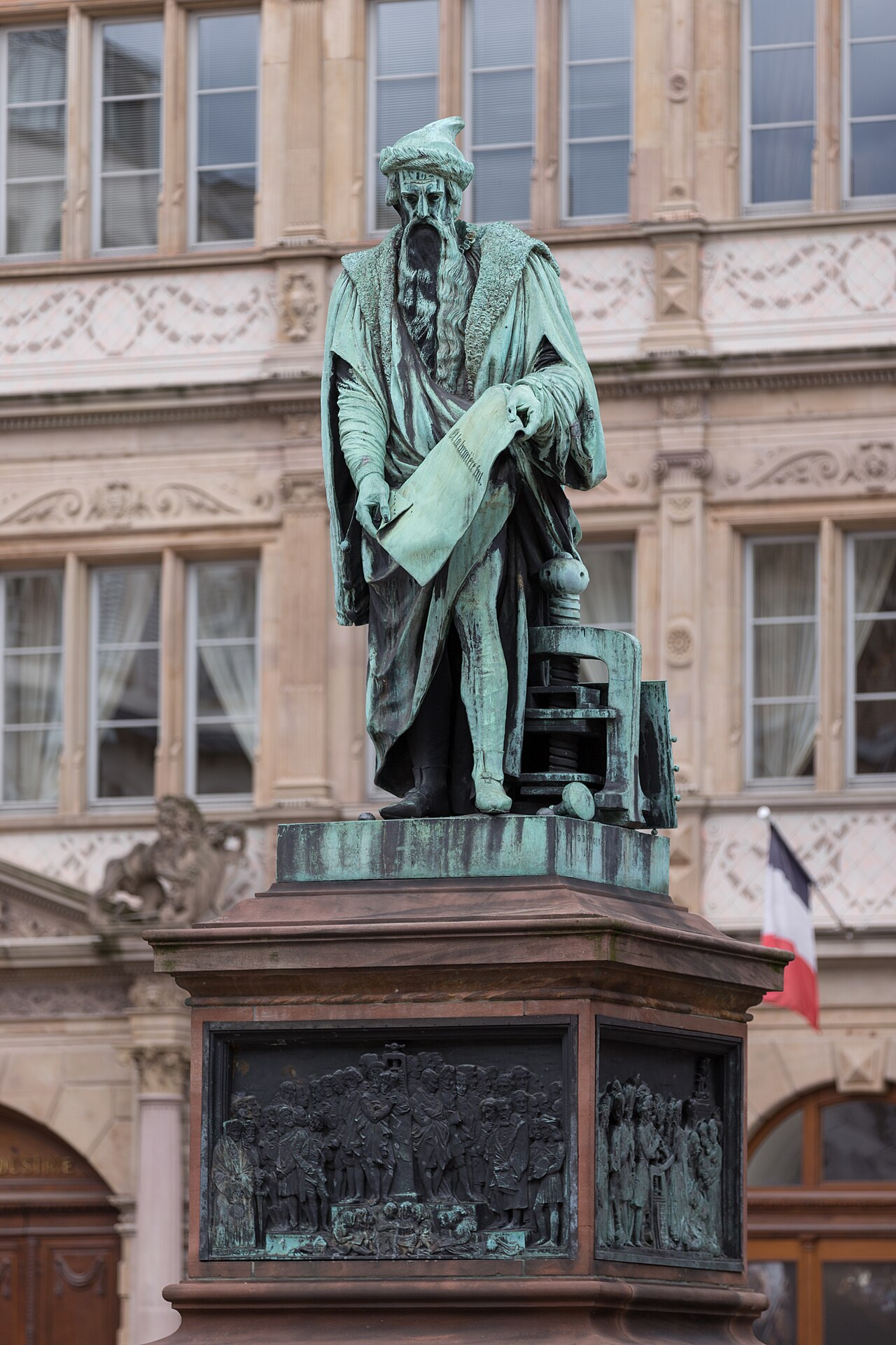 Statue of Johannes Gutenberg by David d'Angers