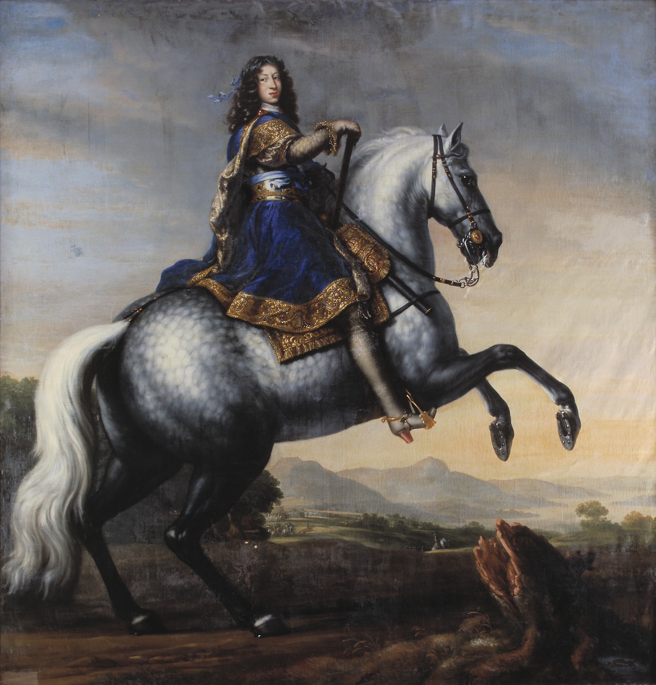 Equestrian portrait of Charles XI of Sweden by David Klöcker Ehrenstrahl