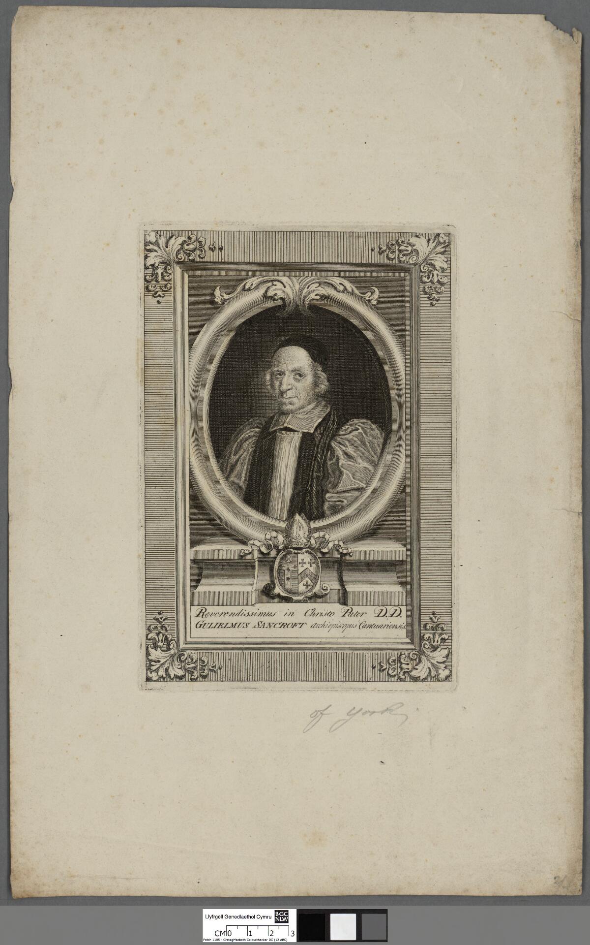 Reverendissimus in Christo Pater D.D. Gulielmus Sancroft Archiepiscopus Cantuariensis by David Loggan