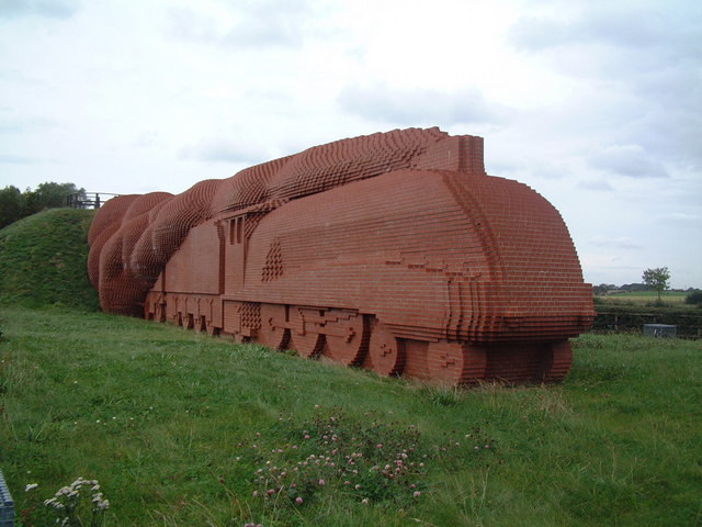 Brick Train by David Mach