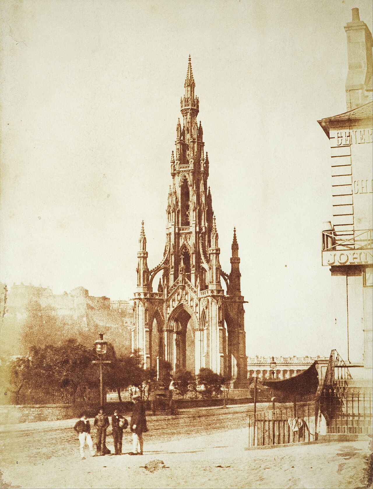 The Scott Monument, Edinburgh by David Octavius Hill
