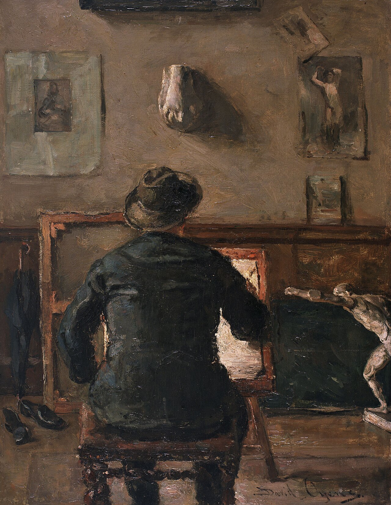 The Artist in his Studio by David Oyens