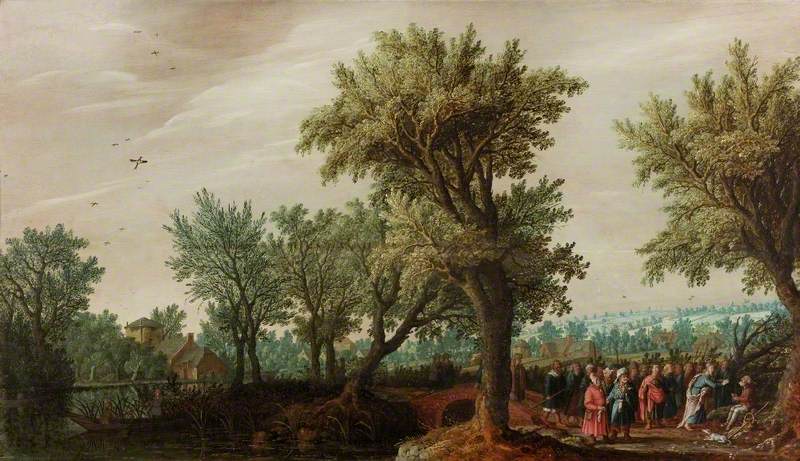 Landscape with Christ Healing a Blind Man by David Vinckboons