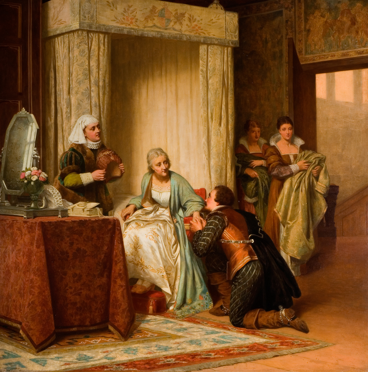 An Incident in the Life of Queen Elizabeth (Queen Elizabeth and Essex) by David Wilkie Wynfield