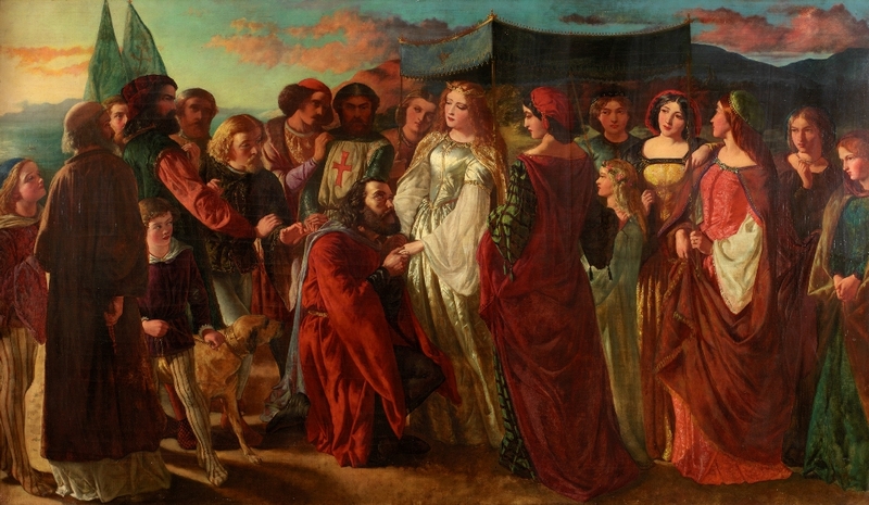 The Lady's Knight by David Wilkie Wynfield