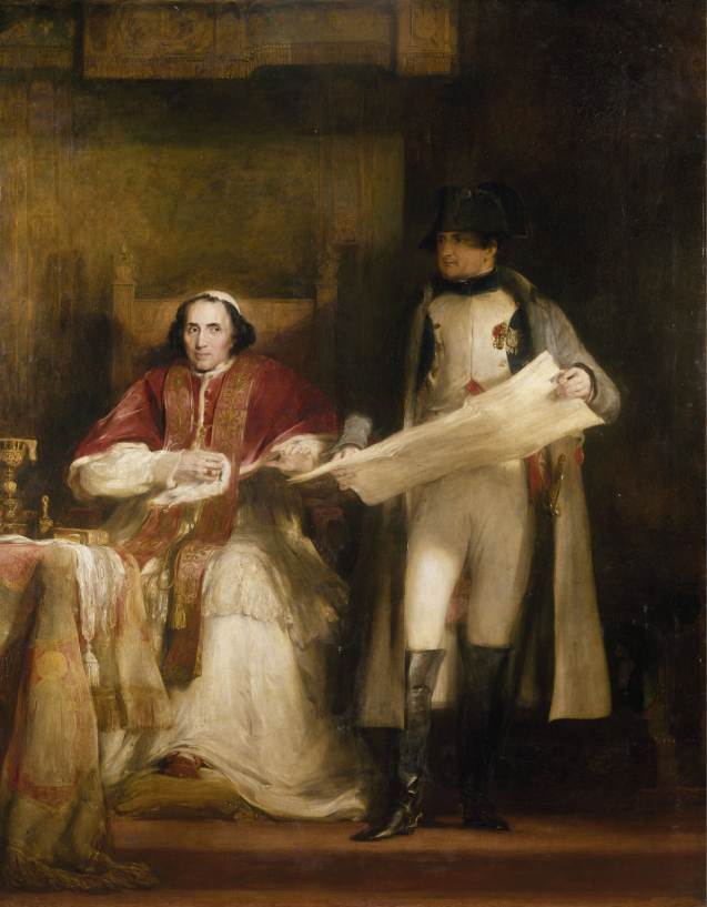 Napoleon and Pope Pius VII at Fontainebleau in 1813 by David Wilkie