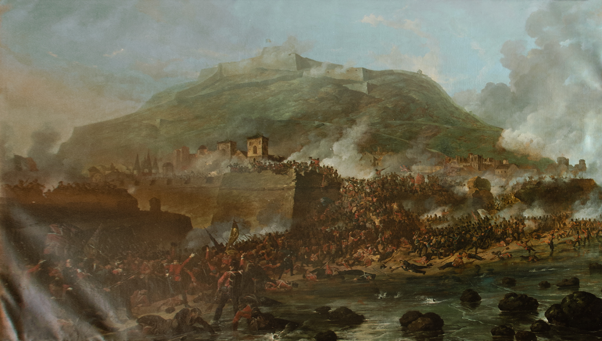 Storming of San Sebastian by Denis Dighton